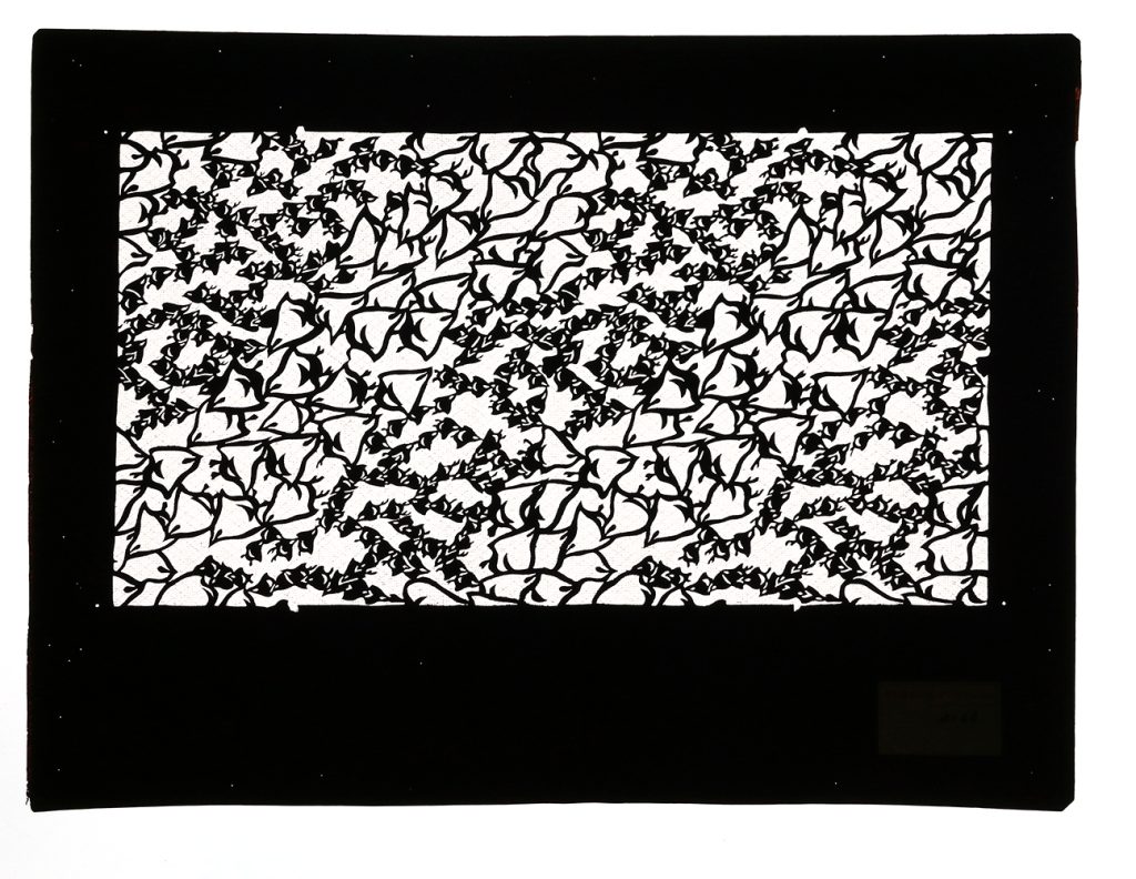 02166　陰陽千鳥　四隅星