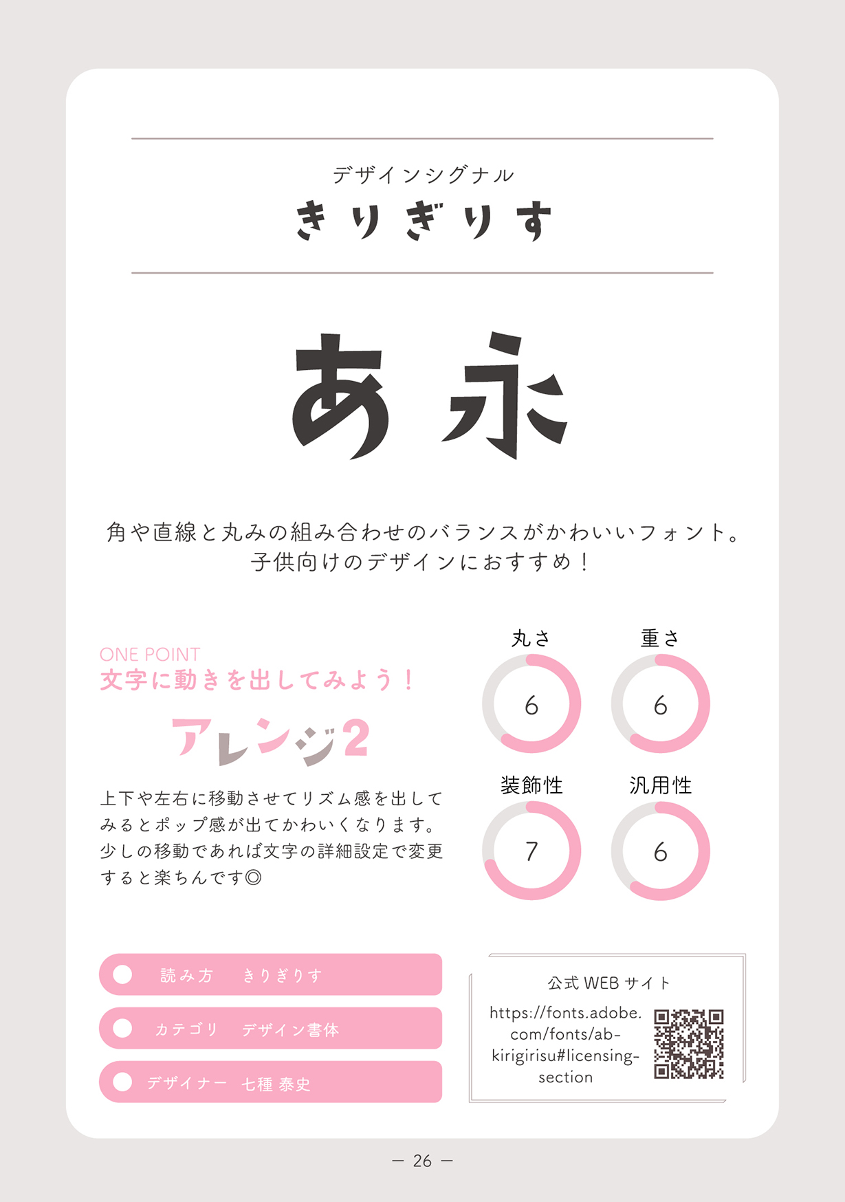 かわいいフォントのすゝめ